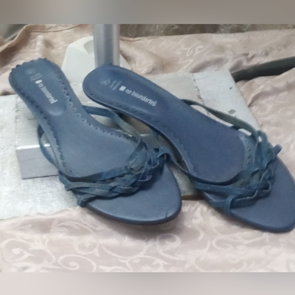 No boundaries blue jean shoes